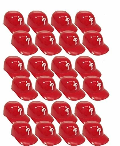 24 each Philadelphia Phillies MLB 8oz Snack Size Ice Cream Mini Baseball Helmets - Image 1 of 1