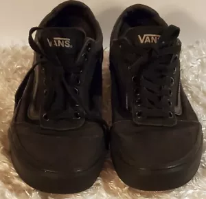 Vans OLD SKOOL Black Shoes Canvas Lace Up Low Top Skateboard Men's 7 Women's 8.5 - Picture 1 of 12