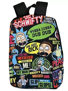School Backpack Travel Bag BookBag RICK AND MORTY Cartoon 3d Laptop Bag - Picture 1 of 2