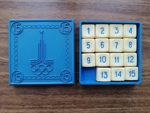 Soviet puzzle game 15 with symbols of the 1980 Olympic Games USSR - Picture 1 of 7