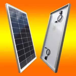 Solarmodul 100Watt 12V Monokristallin 100W 12Volt Solarpanel Garten 19% MwSt. - Bild 1 von 2