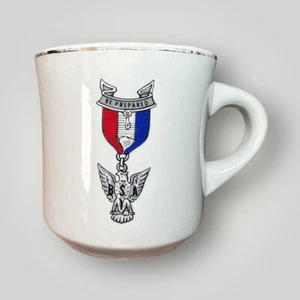 Boy Scouts Of America “Be Prepared” BSA Eagle Medal Ribbon Coffee Cup Mug - Picture 1 of 6
