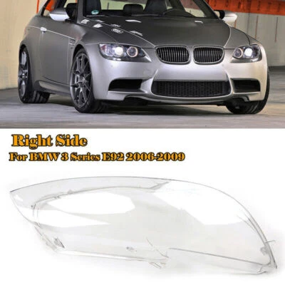 Cubierta de lente de faro delantero transparente pasajero para BMW M3 E92 E93 serie 3 2006-09 Foto 1 de 4