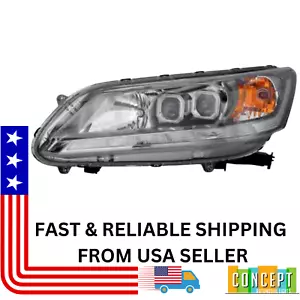 For 2013 2014 2015 Honda Accord Sedan Headlight Driver Side LED w/ DRL HO2502152 - Picture 1 of 13