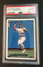Rickey Henderson 1995 Collector's Choice Card #125 PSA 10 GEM MINT A's HOF
