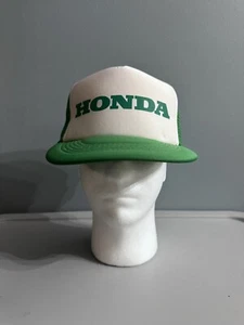 Vintage Honda Green & White Mesh Trucker SnapBack - Picture 1 of 7