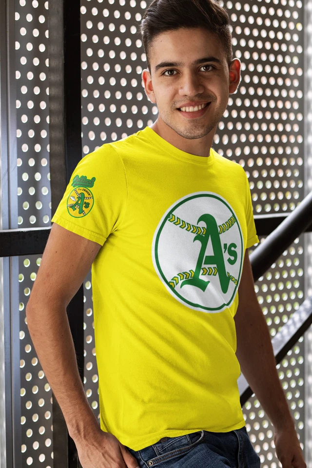 Retro Style 1968 Oakland Athletics A's T Shirt sz S - 3XL New NWOT 3 Colors - Image 1 of 1