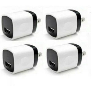 4x 1A USB Power Adapter AC Home Wall Charger US Plug FOR iPhone 5 6 7 8 + X XR - Picture 1 of 2