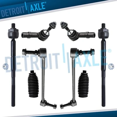 Front Sway Bars Tie Rods Boots for 2010-2016 Ford Flex Taurus Lincoln MKS MKT - Image 1 of 4