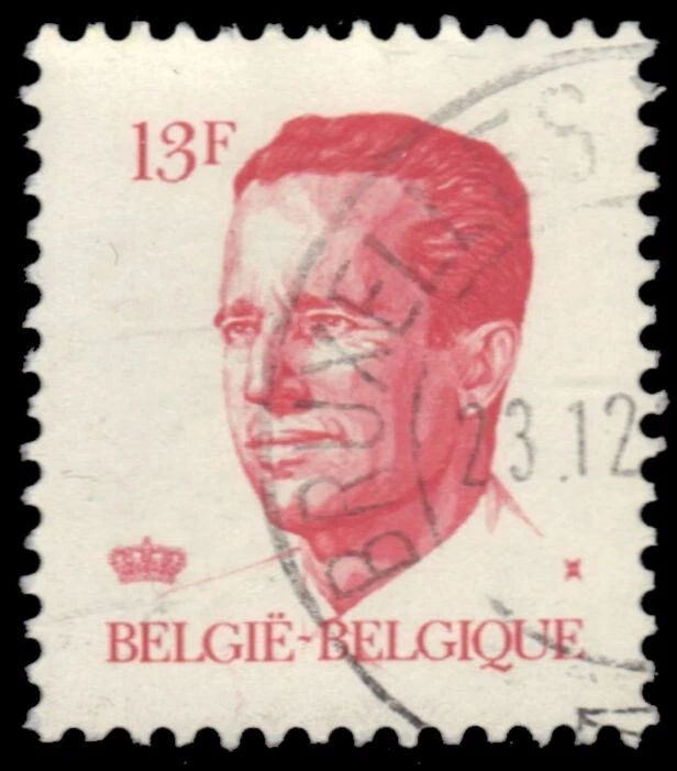 BÉLGICA 1092i (Mi2255i) - King Baudouin "Impresión de goma amarillenta" (pf30970) Foto 1 de 1