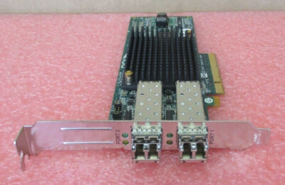 HP AJ763A Emulex LPE12002 8Gb Dual Port FC HBA Adapter 2x 8G SFP 489193-001 LPFH - Image 1 of 4
