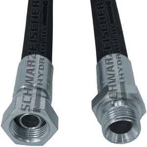 Hydraulikschlauch 2SC DN06 G1/8" DKR/AGR BSP-Gewinde Zoll länge bis 9000mm - Bild 1 von 5