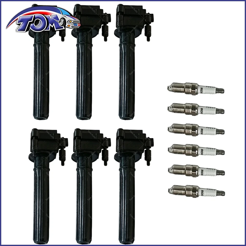 6X Bobina de encendido y bujía para Chrysler Pacifica 2004-2006 3,5 L V6 UF269 Foto 1 de 4