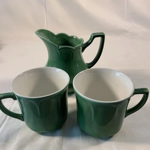 VTG J & G Meakin Pitcher For Tea Or Cream + 2 Cups Royal Staffordshire Heirloom - Picture 1 of 10