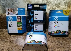 HP 56 56 57 Black & Tri Color Pack Ink Cartridges 08/2008-2011 1 HP95 Tri-Color - Picture 1 of 10