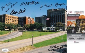 Kennedy Assassination JFK Related: 8x10 COMBO SIGNED BY (6) JSA COA RARE - Picture 1 of 3