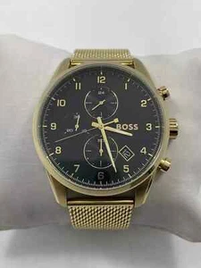 Hugo Boss Skymaster Chronograph Quartz Stainless Steel Men's Mesh Watch 1513838 - Picture 1 of 10