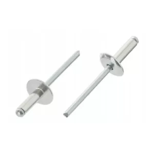 Blindnieten Ø4 4.8 5mm Alu Stahl Großkopf L=8-30mm Popnieten Blindniet Nieten - Bild 1 von 4