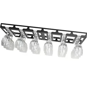 Wine Glass Holder Hangers Under Shelf Cabinet Stemware Wine Glass Rack Glasses S - Picture 1 of 7