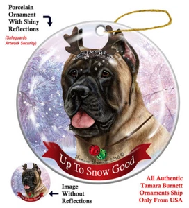 Up to Snow Good Ornament - Fawn Cane Corso - Picture 1 of 1
