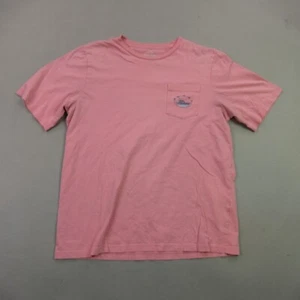 Vineyard Vines Shirt Girls XL Crew Neck Lightweight Pink Pocket Casual - Picture 1 of 8