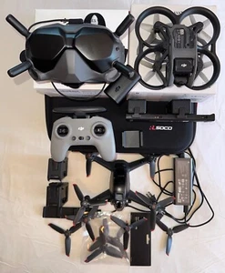 DJI Two drone Combo unbound Avata 1 & FPV Drone with V2 Goggles and Controller 2 - Picture 1 of 6