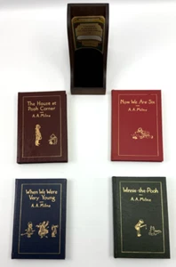 Easton Press Winnie The Pooh A.A. Milne 4 V Set Holzetui Leder vergoldet limitierte Auflage - Bild 1 von 10