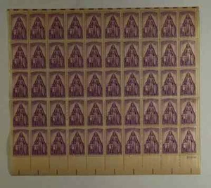 SCOTT #1087 PANE OF 50 HONORING THOSE WHO HELPED FIGHT POLIO 3 CENT FACE MNH - Picture 1 of 1