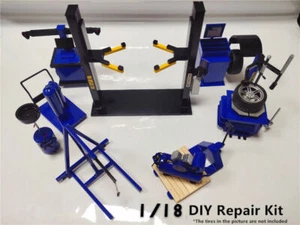 1/18 Maßstab Auto Modell Multi Reparatur Werkzeuge Werkstatt Handarbeit Zum Selbermachen Lackierung-Oberfläche - Bild 1 von 22
