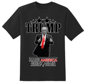 TRUMP 2 THUMBS UP - President Trump Rally Shirt USA 2024 MAGA - Picture 1 of 12