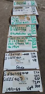 STUDEBAKER 1951/64 224 232 259 289 304 V8 010 SIZE H/D CLEVITE MAIN BEARING SETs - Picture 1 of 24