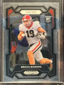 2024 PANINI PRIZM BROCK BOWERS ROOKIE CARD #107 LOS VEGAS RAIDERS GEORGIA - Picture 1 of 2