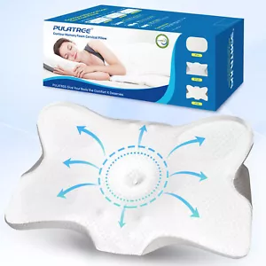 Cervical Pillow for Neck Pain Relief,Orthopedic Neck Support Pillow for Side - Picture 1 of 8