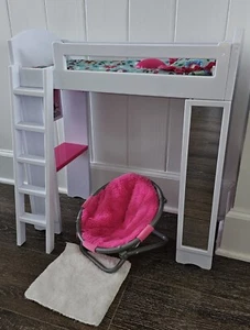 My Life As Doll Loft Bed 18" Our Generation Battat Dolls W/ Chair Fits All 18” - Picture 1 of 7