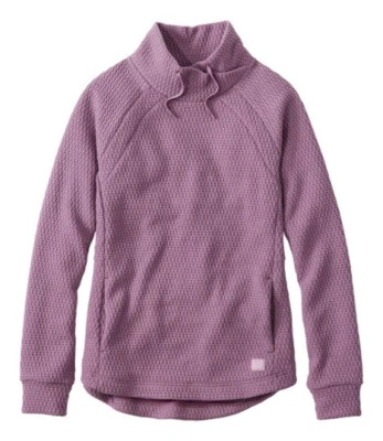 LL Bean Mujer GRANDE Ridgeknit Cuello Cruzado Pullover Sudadera 520418 Malva Nueva Con Etiquetas Foto 1 de 4