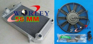 56 mm aluminum radiator & fan for TRIUMPH TR4 1961 1962 1963 1964 1965 Manual - Picture 1 of 6