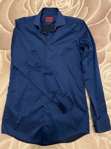 HUGO BOSS Hemd C-JASON SLIM FIT EASY IRON Blau Herren 39L M - Bild 1 von 4