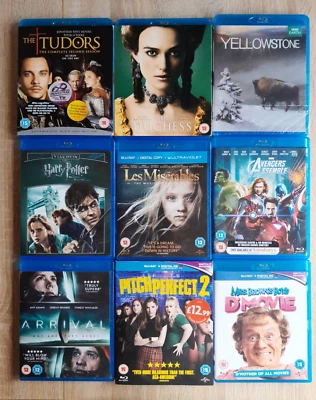 JOB LOT - inc COMEDY, SCI-FI, SUPER HERO, MUSICAL, NATURE, HISTORY - BLU-RAY - Image 1 of 4