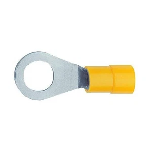 CAPICORDA PREISOLATO OCCHIELLO GIALLO FORO 3.5MM X CAVO DA 4-6 MMQ KIT 10 PZ. - Picture 1 of 1