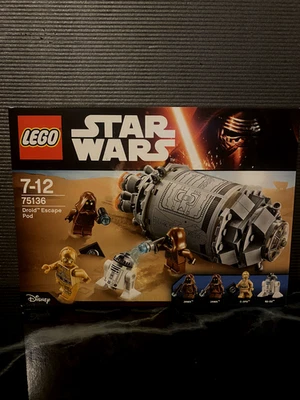 BOITE NEUF SET LEGO STAR WARS 75136 DROID ESCAPE POD ON TATOOINE C-3PO JAWA - Photo 1/2