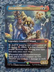 MAGIC THE GATHERING MTG: 1x VIVI ORNITIER MÍTICO ARTE COMPLETO VARIANTE EXTENDIDA CASI NUEVO EN BUEN ESTADO - Imagen 1 de 2