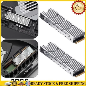 M.2 2280 Heat Sink Aluminum Alloy SSD Cooler for PS5 Game Console (Silver) - Afbeelding 1 van 12