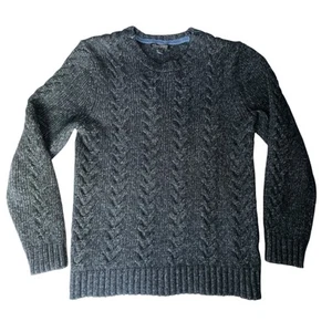 Banana Republic Pullover Zopfmuster Rundhals Damen Größe XL grau gerippt dick - Bild 1 von 10