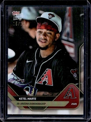 2024 Topps Now Road to Opening Day Arizona Diamondbacks Ketel Marte Gold #15/24 - Image 1 of 2