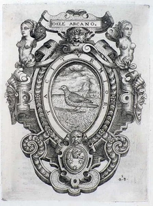 Simbolo - Occulta - Bartolomeo da Brescia, Emblema de L’Arcano, 1568 - Picture 1 of 1