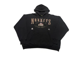 Sudadera con Capucha Denver Nuggets Años 90 De Colección XL Negra NBA Rara Dorada - Imagen 1 de 11