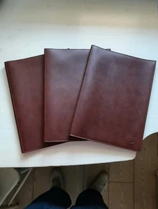 Set 3 Portadocumenti da Ufficio Munari Pelle Made In Italy Vintage (Mai Usate Co - Imagen 1 de 20