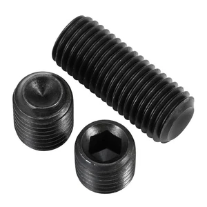 Black 304 Stainless Steel M3 - M5 Grub Screws Cap Point Hexagon Allen Key Socket - Picture 1 of 24