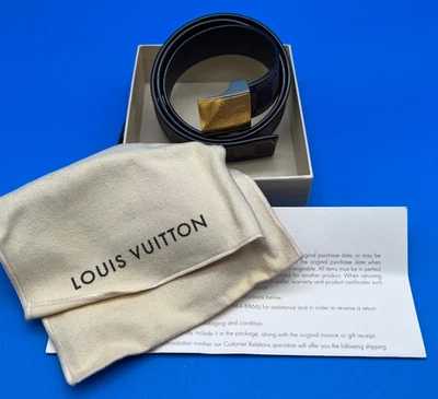 Cinturón Louis Vuitton Damier 80/32 usado Foto 1 de 4