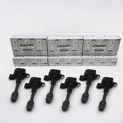 6x Genuine Ignition Coils Fits Infiniti G35 M35 FX35 VQ35DE 3.5L 22448-AL61C - Image 1 of 4